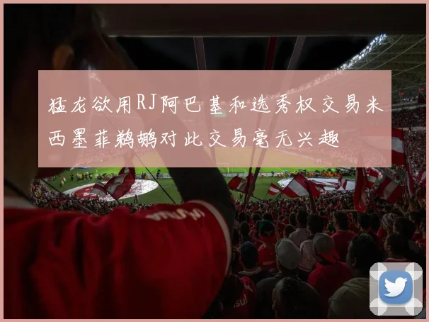 猛龙欲用RJ阿巴基和选秀权交易米西墨菲鹈鹕对此交易毫无兴趣